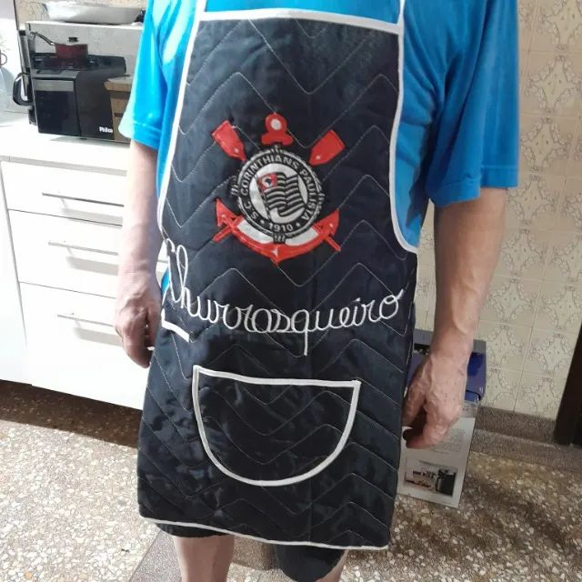 Avental p/ Churrasqueiro tema Corinthians