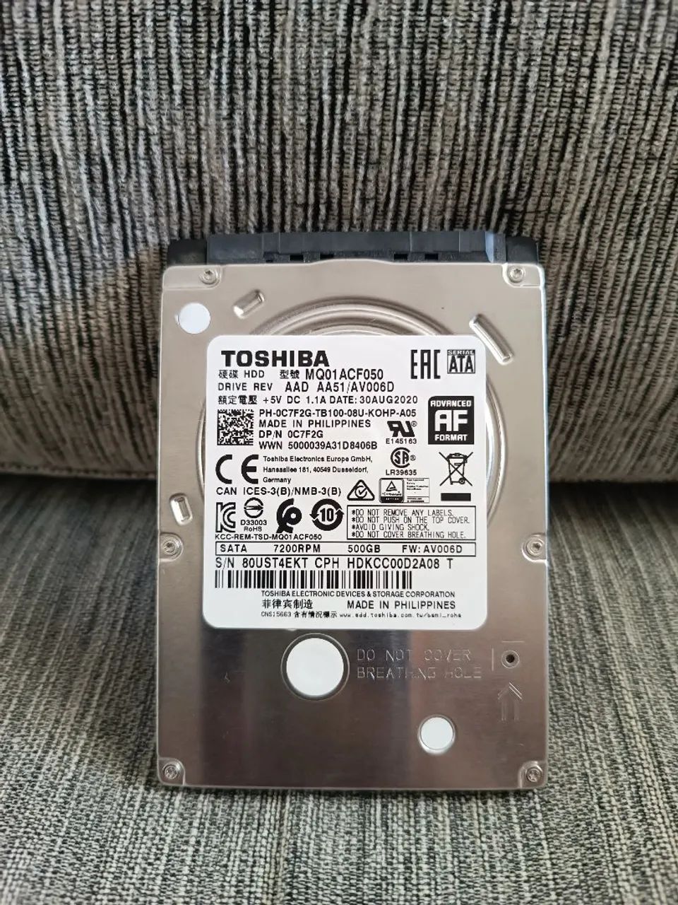HD 500 gb notebook 