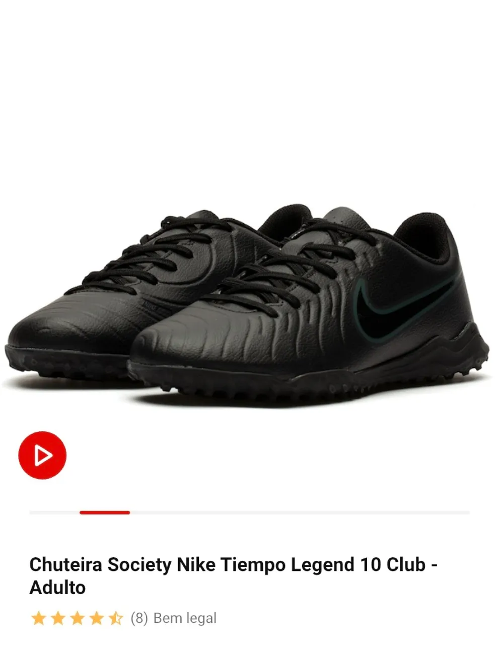 Chuteira Society Nike Tiempo Legend 10 Club
