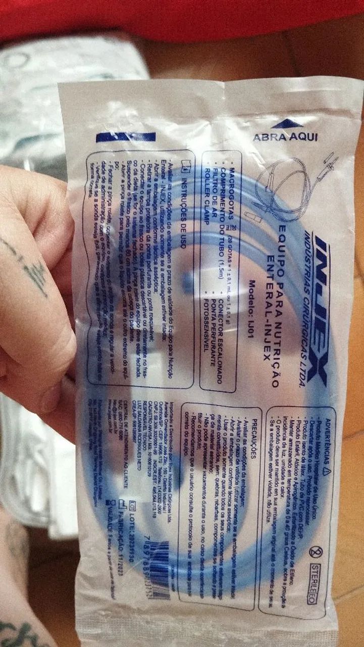 Pote e equipo para sonda - alimentação enteral  - Foto 5