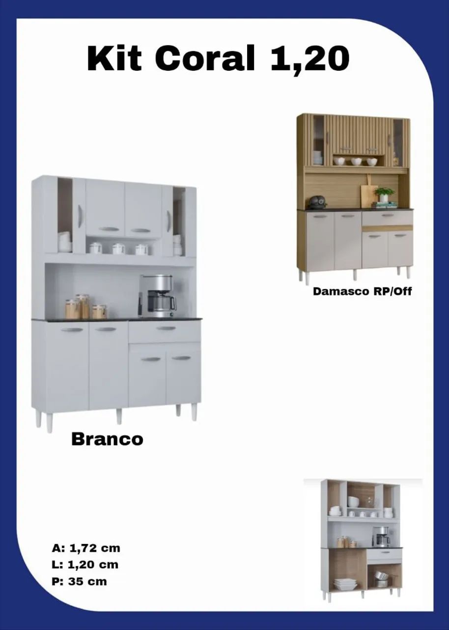 Kit coral 1,20