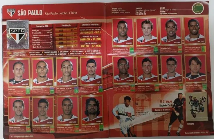 Álbum de figurinhas campeonato Brasileiro 2010 - Completo e colado - Foto 3