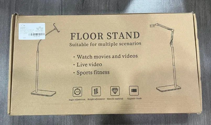 Suporte de chão pedestal para tablet celular articulado 360 Floor Stand - Foto 4