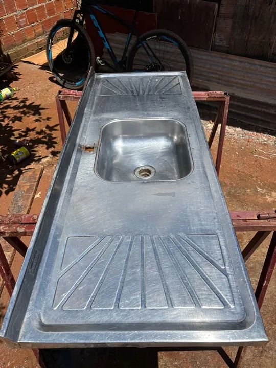 Cuba de cozinha em aço inox