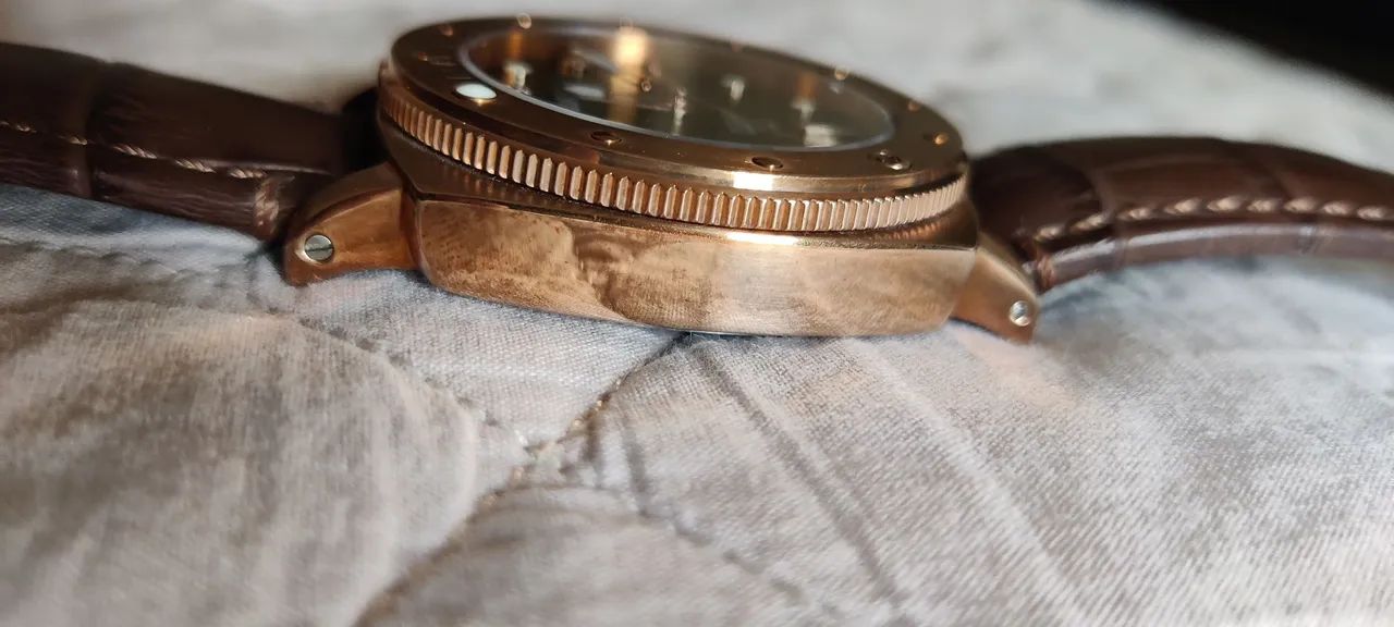 Relógio Automático Aquacy Bronze CuSn8 Series - Diver 200 m, 44 mm