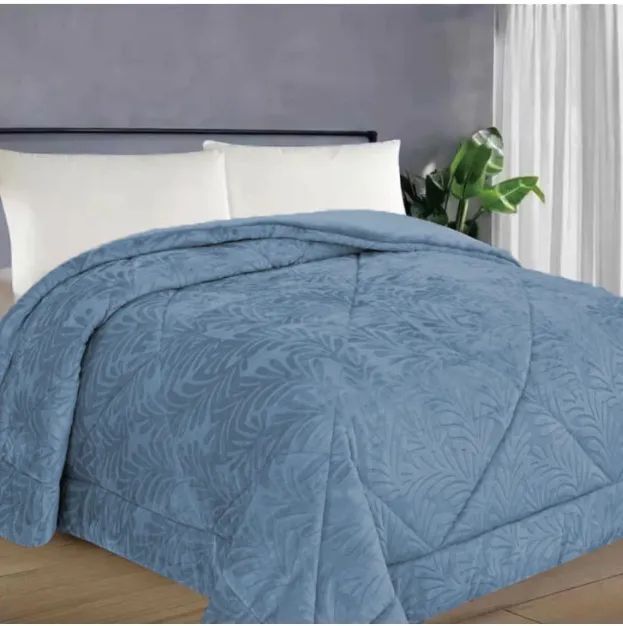 Coberdrom De Casal Edredom Dupla Face Super Macio Folhagem