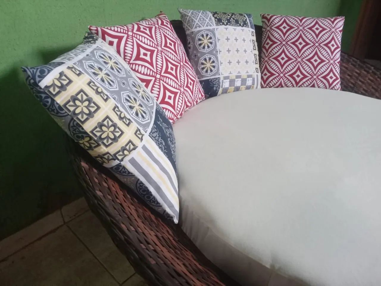 Sofá de Vime Redondo de área externa  - Foto 4