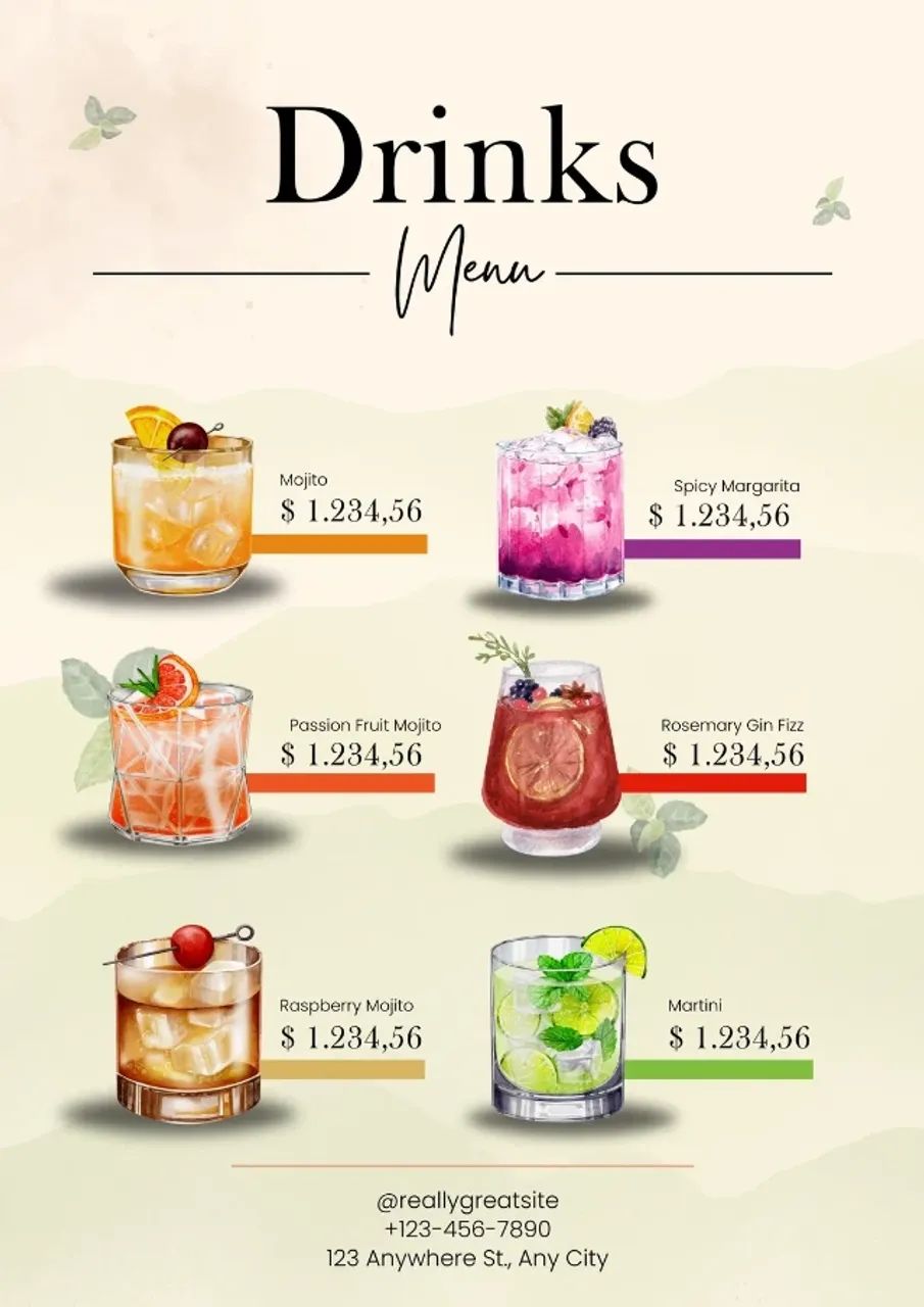 Cardápio de Drinks Profissional - Criação para seu restaurante - Foto 3