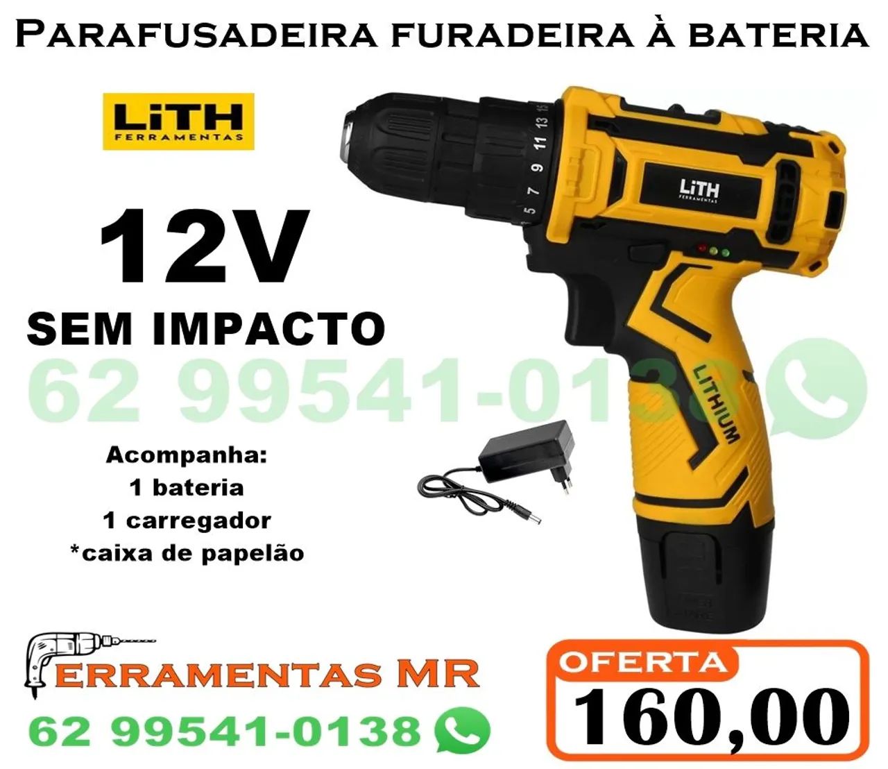 Furadeira parafusadeira com fio - oferta últimas unidades  - Foto 4