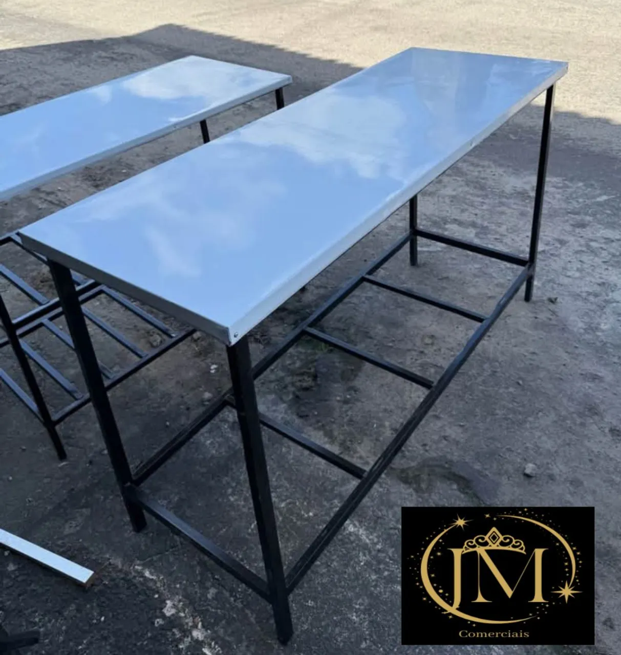 Mesas de Aço com Tampo inox