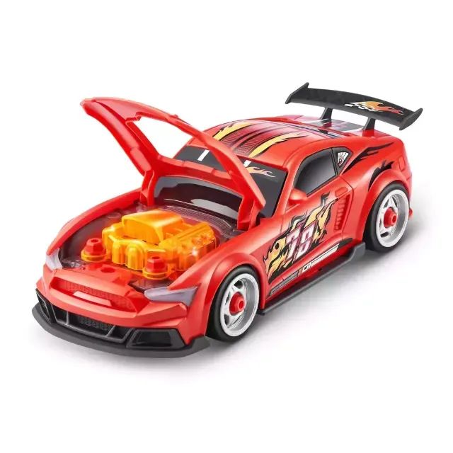 Capacete Surpresa Zuru Metal Machines Speed Heroes Vermelho - Monte seus carros - Foto 5