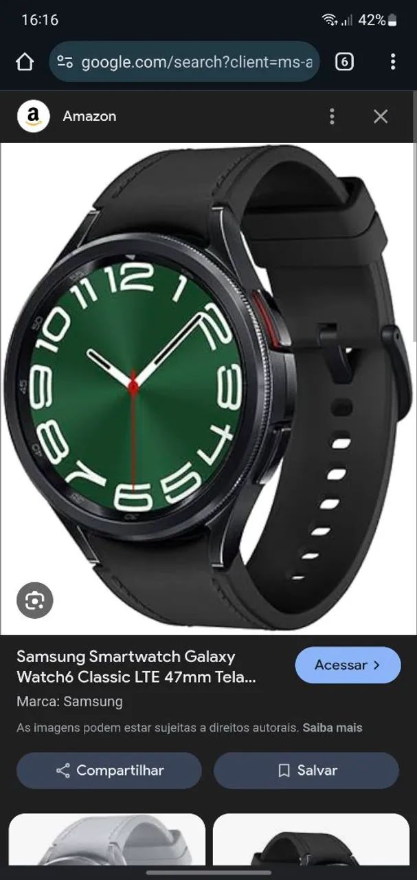 Smartwatch Samsung Galaxy Watch6 Classic LTE 47mm