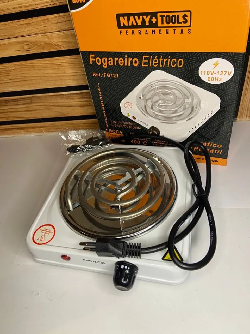 FOGÃO ELÉTRICO DE UMA BOCA - Navy+Tools
