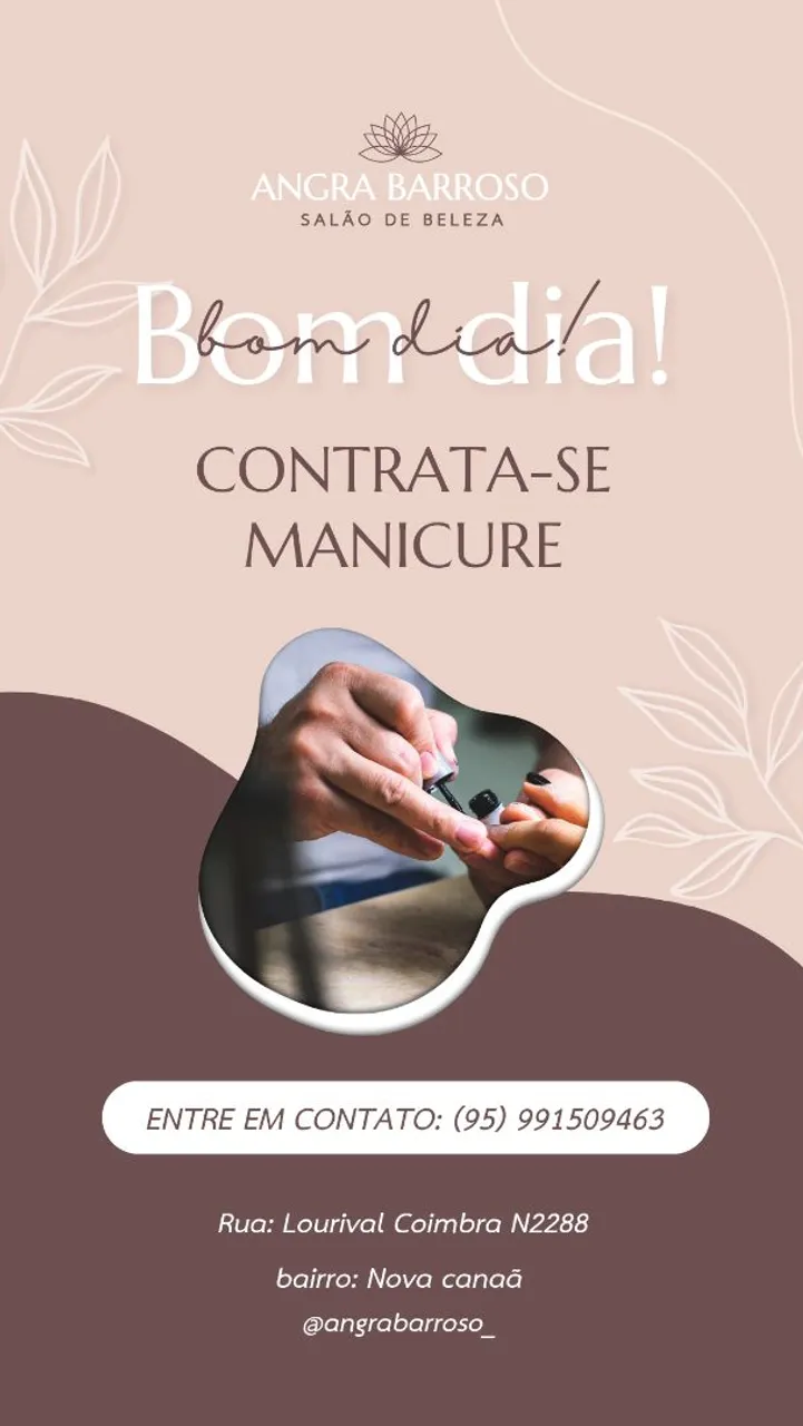 Contrata-se manicure