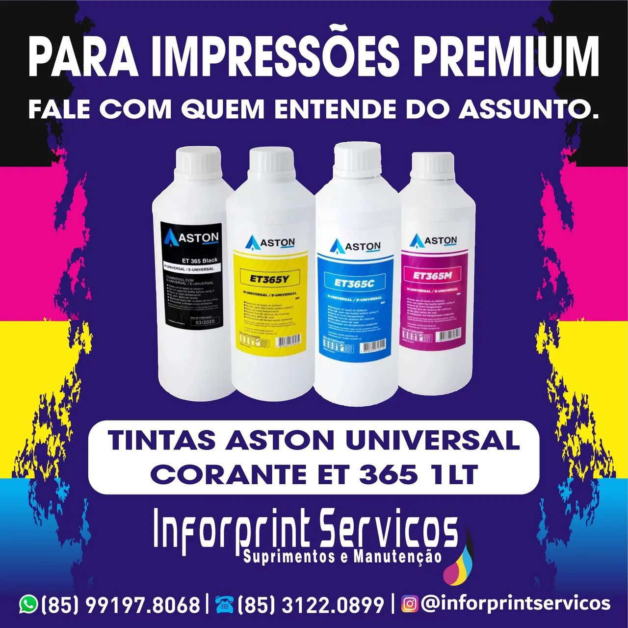 TINTA ASTON UNIVERSAL CORANTE ET365BK 1L - Foto 2