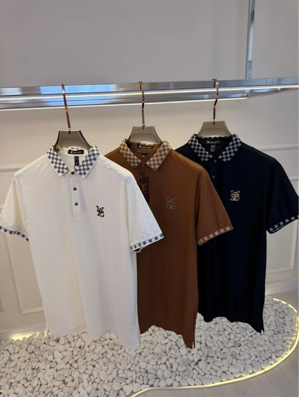 Camisas Polo Luxo Estilo Louis Vuitton