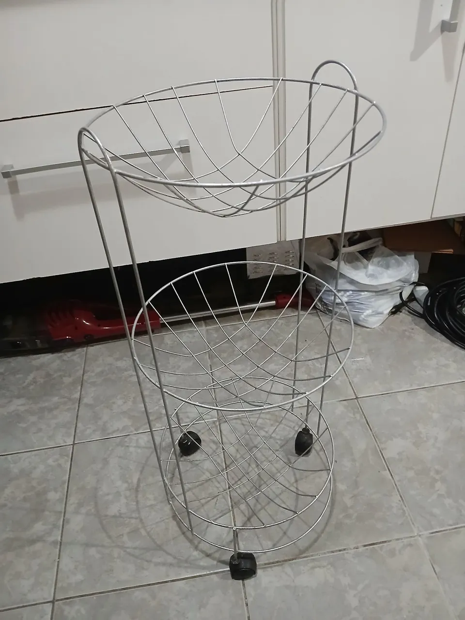 Carrinho de 3 andares para cozinha fruteira zap *