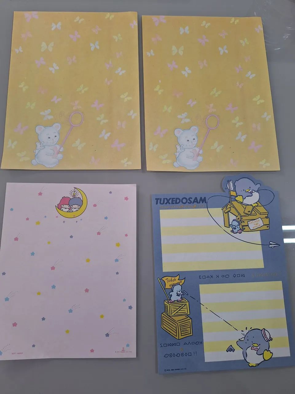 Papeis de carta anos 80