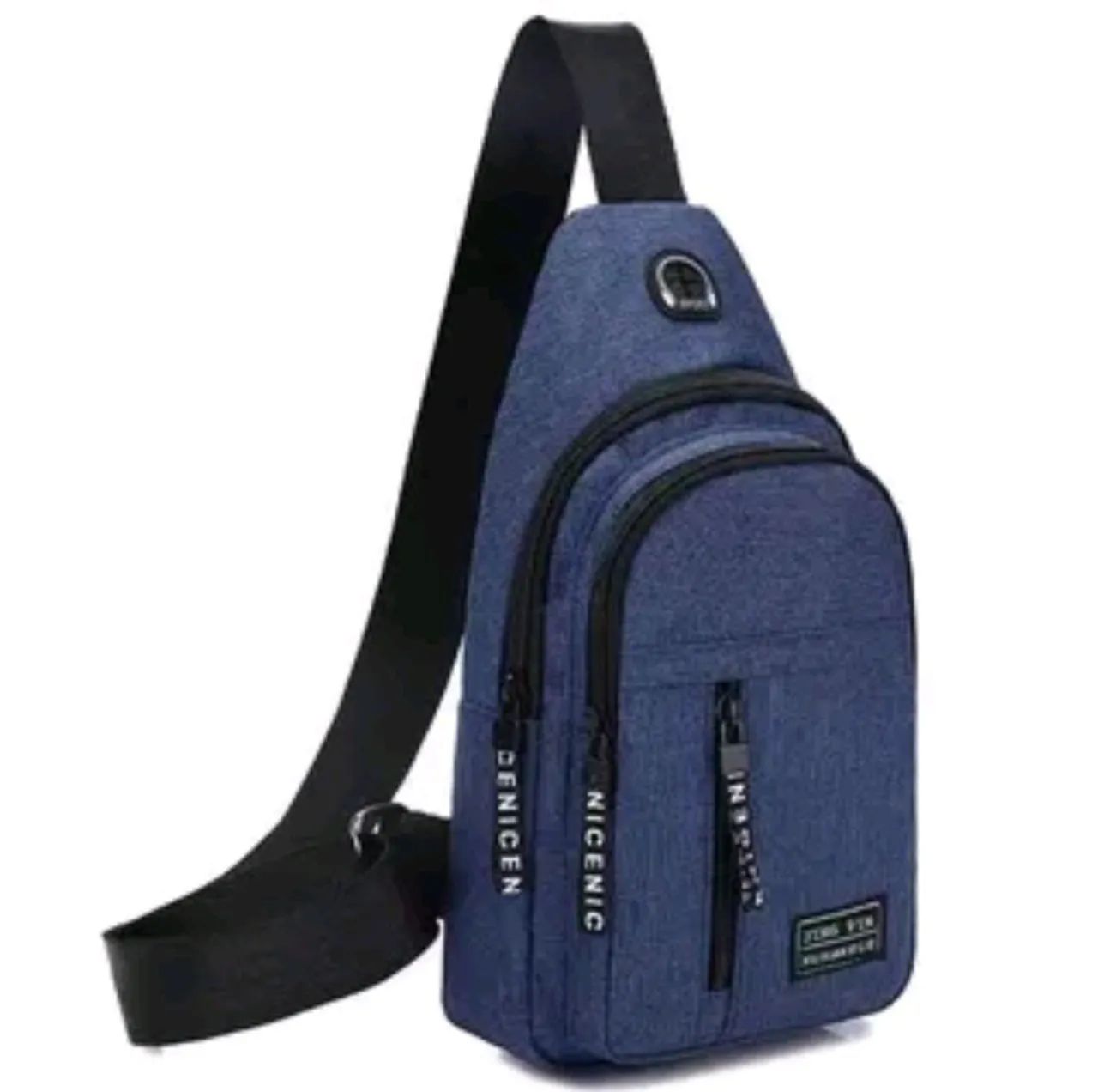 Mochila de Ombro Masculina Cinza - ICENICENI - Foto 4
