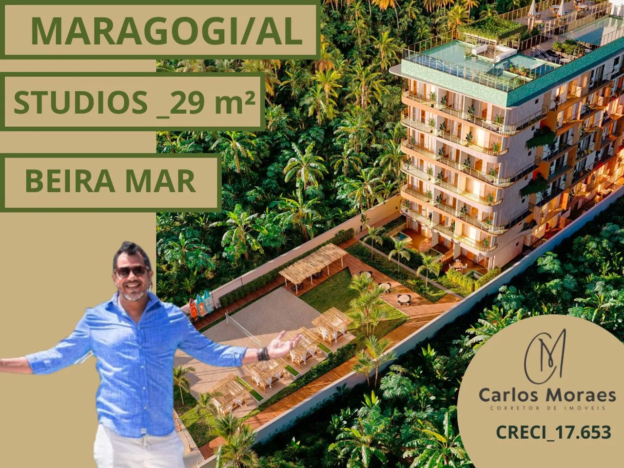 OPORTUNIDADE IMPERDÍVEL na PRAIA DE ANTUNES - Maragogi - AL! STUDIO JARDIM COM PISCINA PRI