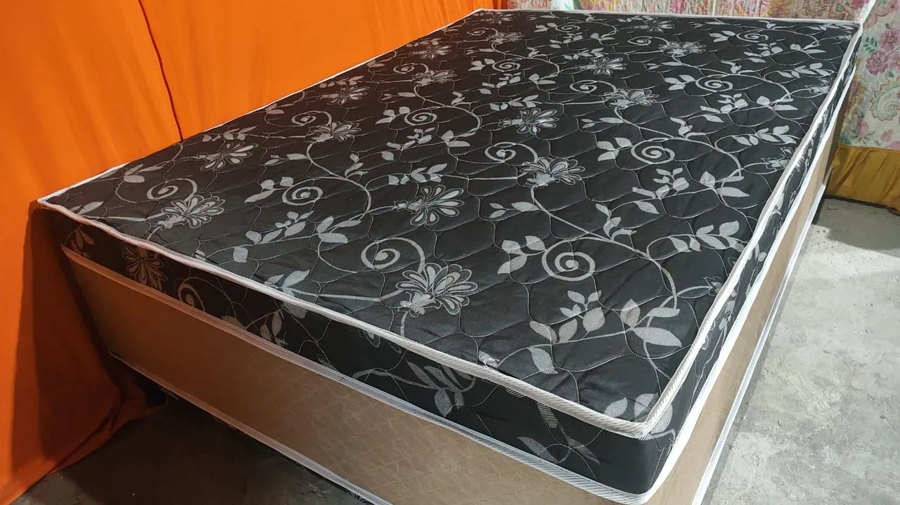 Cama Box com Colchão Floral - Conforto e Estilo - Foto 3