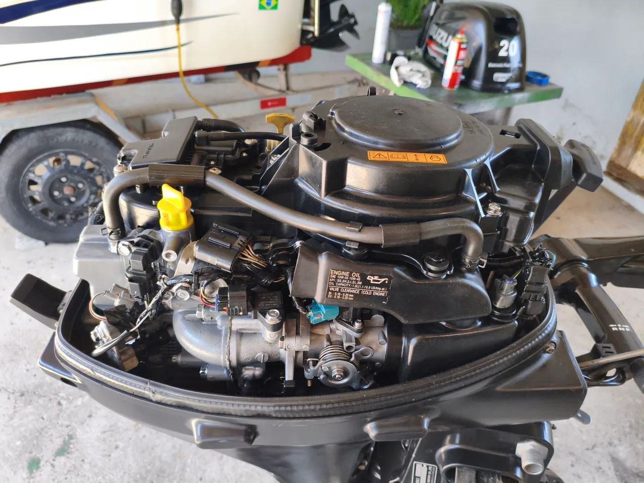 Motor de popa Suzuki 20hp 4 tempos  - Foto 3