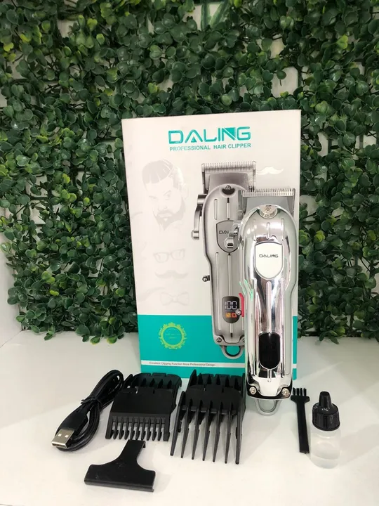 Máquina de Cortar Cabelo Profissional Daling com Acessórios