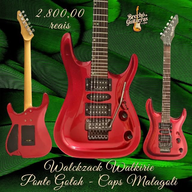 Guitarra Walckzack Walkirie ponte gotoh e caps Malagoli.