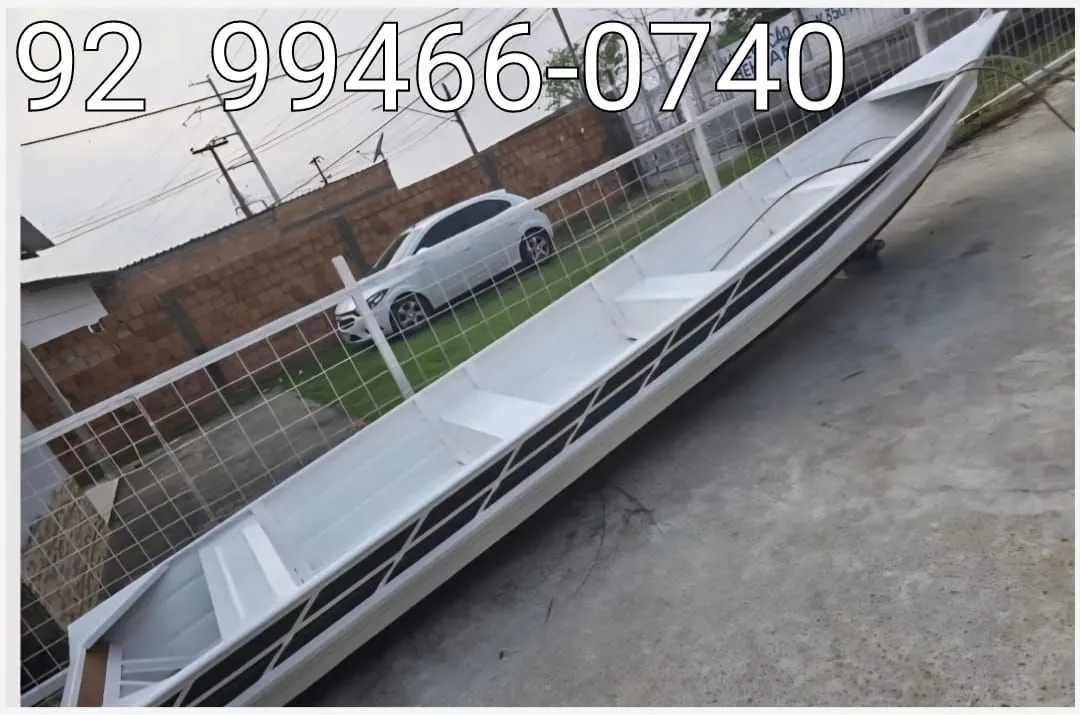 canoa 7 metros borda alta voadeira, barco.