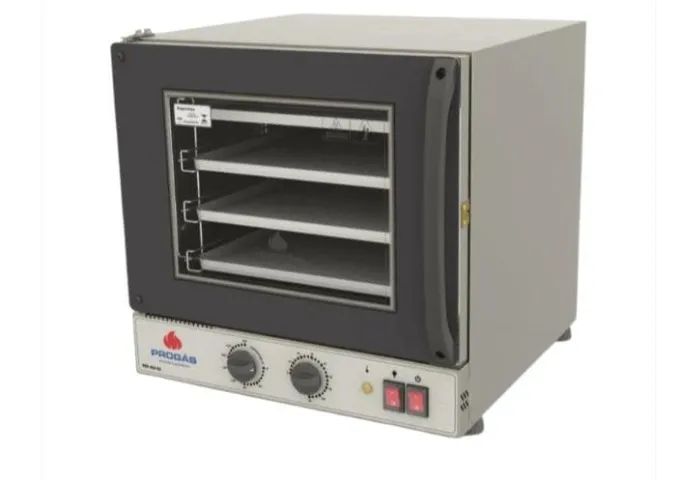 Forno de Convecção Elétrico 4 esteiras Preto - Progás - Sadi