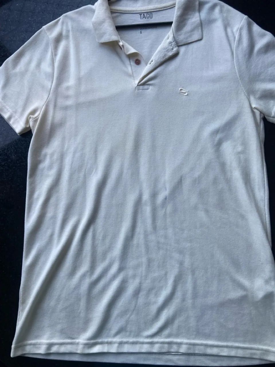 Camisa Polo Taco Bege - Tamanho G