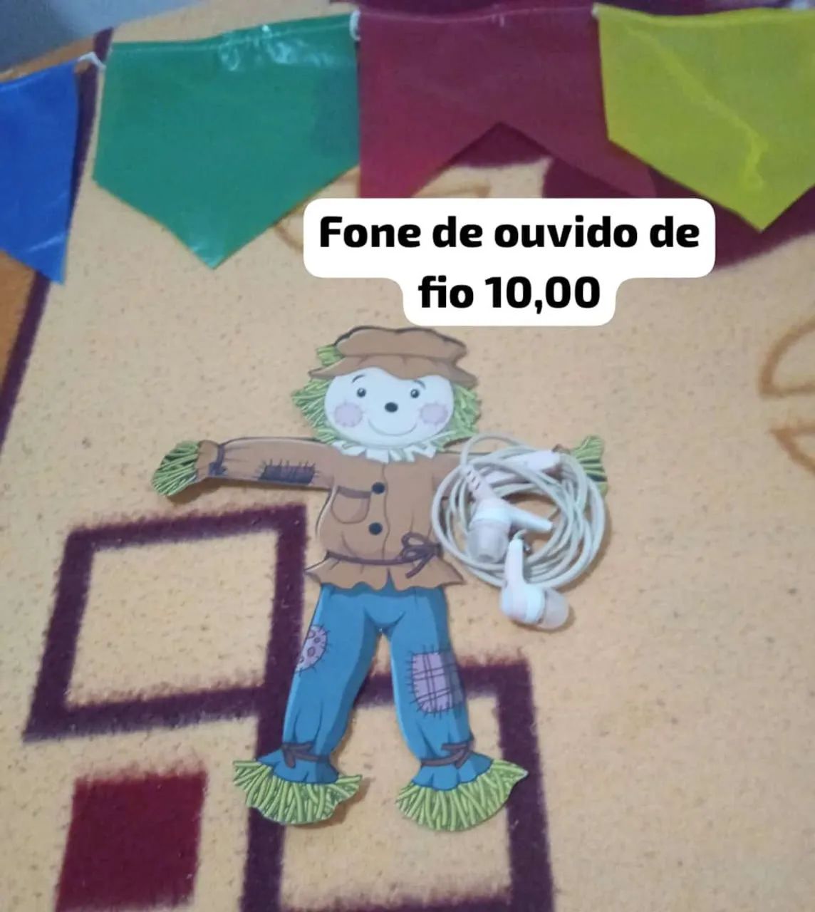 Fone de ouvido de fio