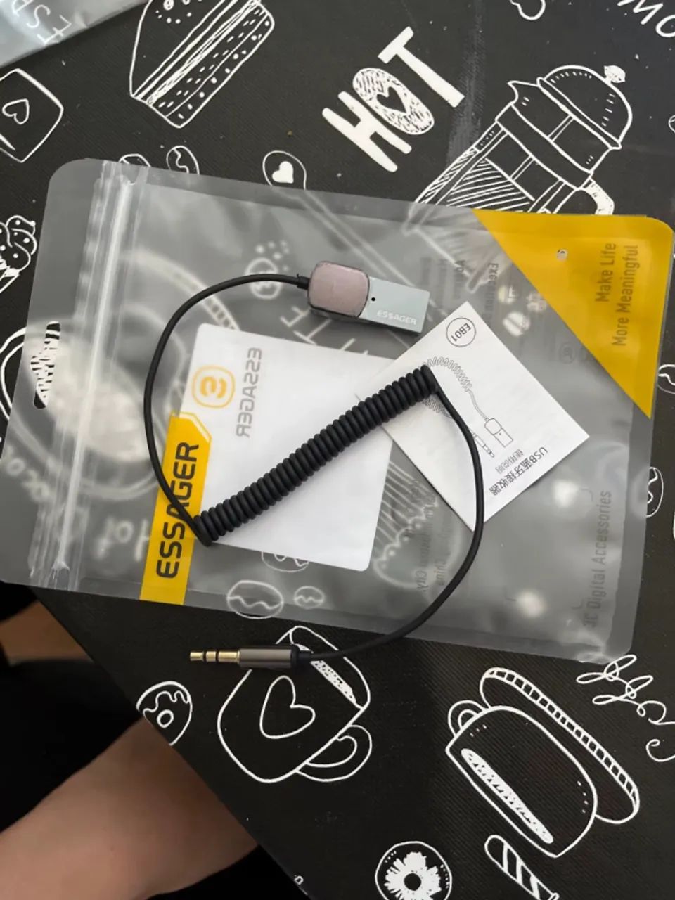 Receptor de Áudio Bluetooth 5.0 Essager com USB e Auxiliar P2 3.5mm - Foto 4