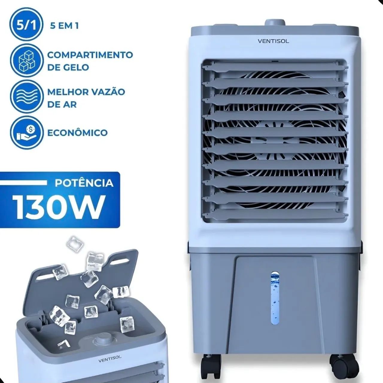 Climatizador Ventisol CLI16 16 litros Evaporativo Industrial 130W 220V