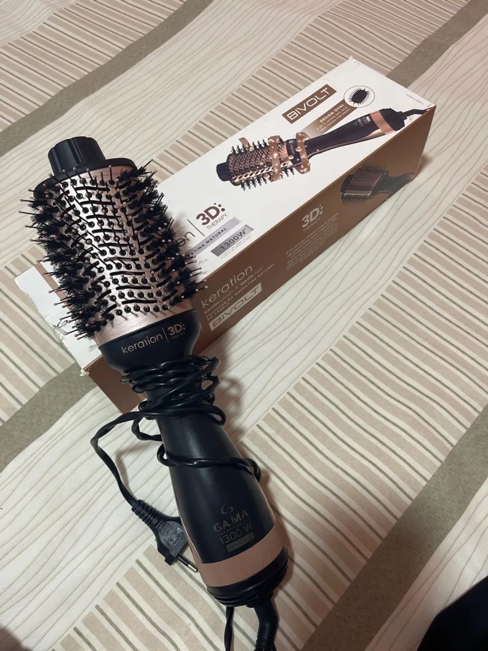 Secador de Cabelo Gama Italy Bivolt 1300W Keration 3D Escova