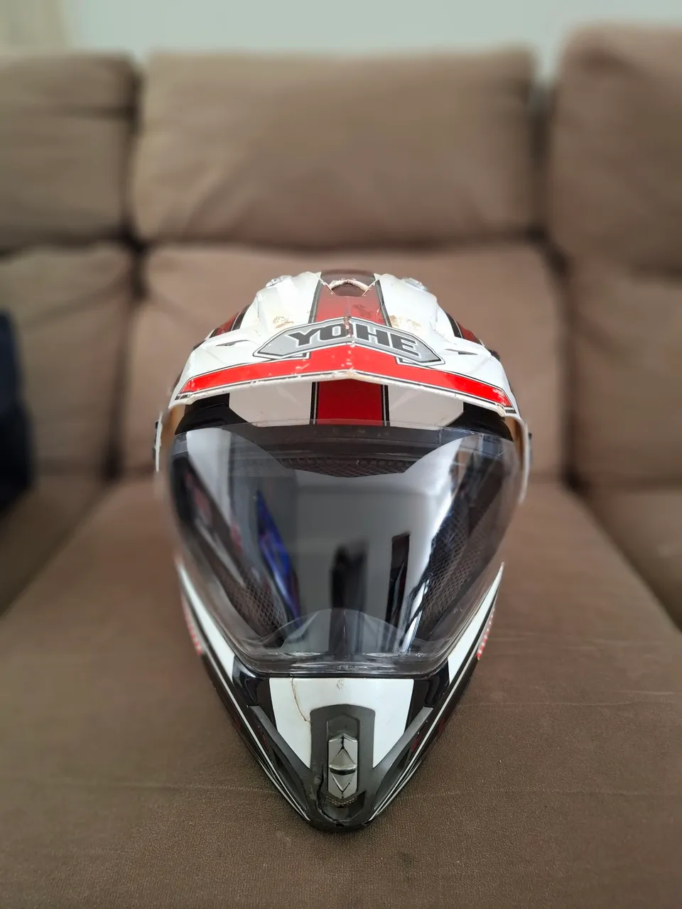 Capacete de Moto YOHE, Trail Sport, para motocross, tamanho 58