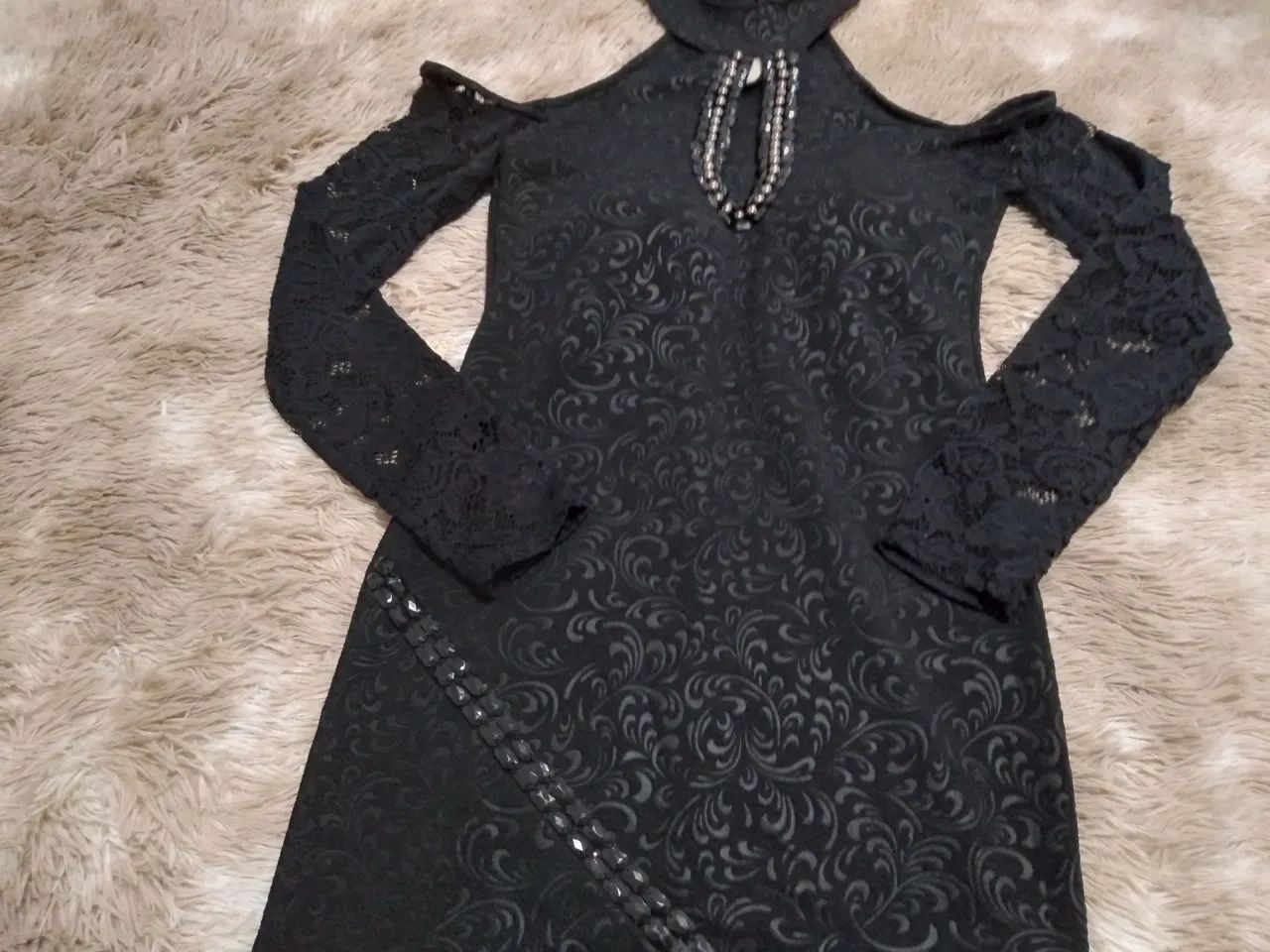 Vestido manga longa Tamanho P - Foto 3