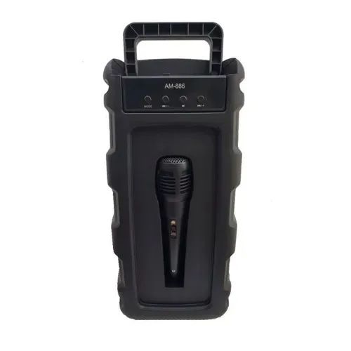 Caixa De Som Bluetooth C/ Microfone Usb Fm Aux Radio 10w - Foto 3
