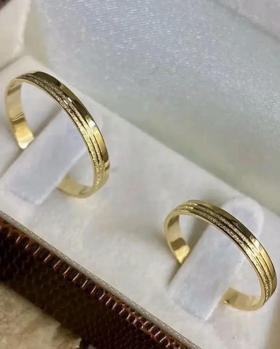 Alianças de Casamento em Ouro 18k - Foto 2