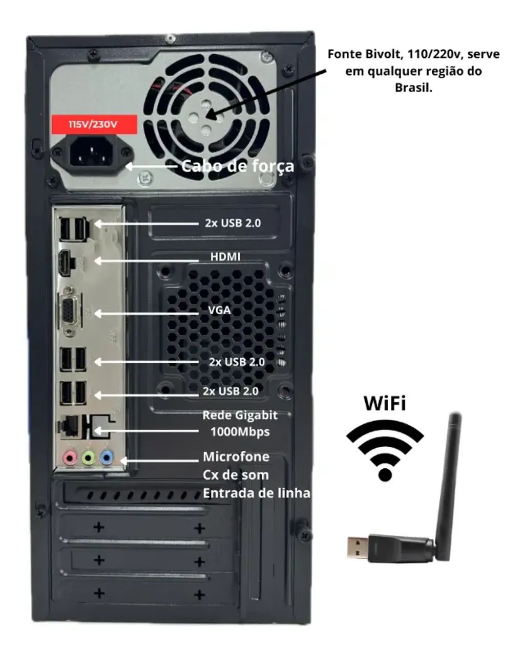 PC Computador intel core i5 | 8GB ram | ssd 240gb | Pronto para uso | Loja Física - Foto 4