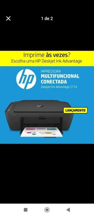 Vendo impressora Deskjet multifuncional c/wi-fi
