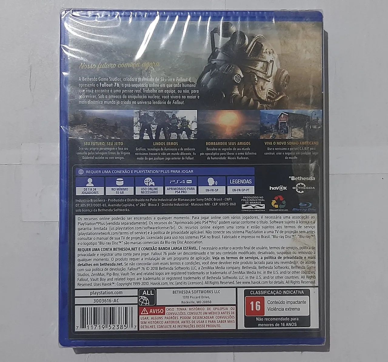 Fallout 76 - PS4 lacrado - Foto 2