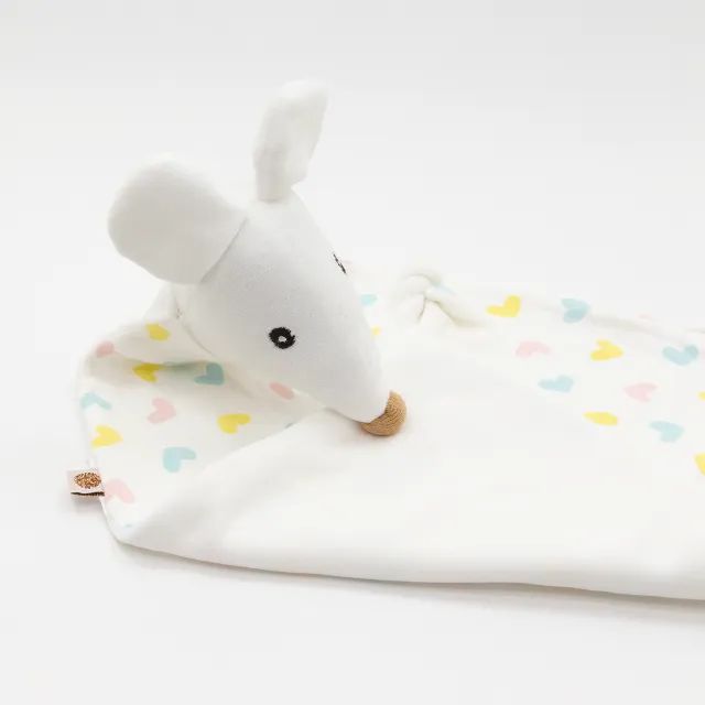 Naninha Doudou Algodão Pima Ratinho Branco - Foto 3