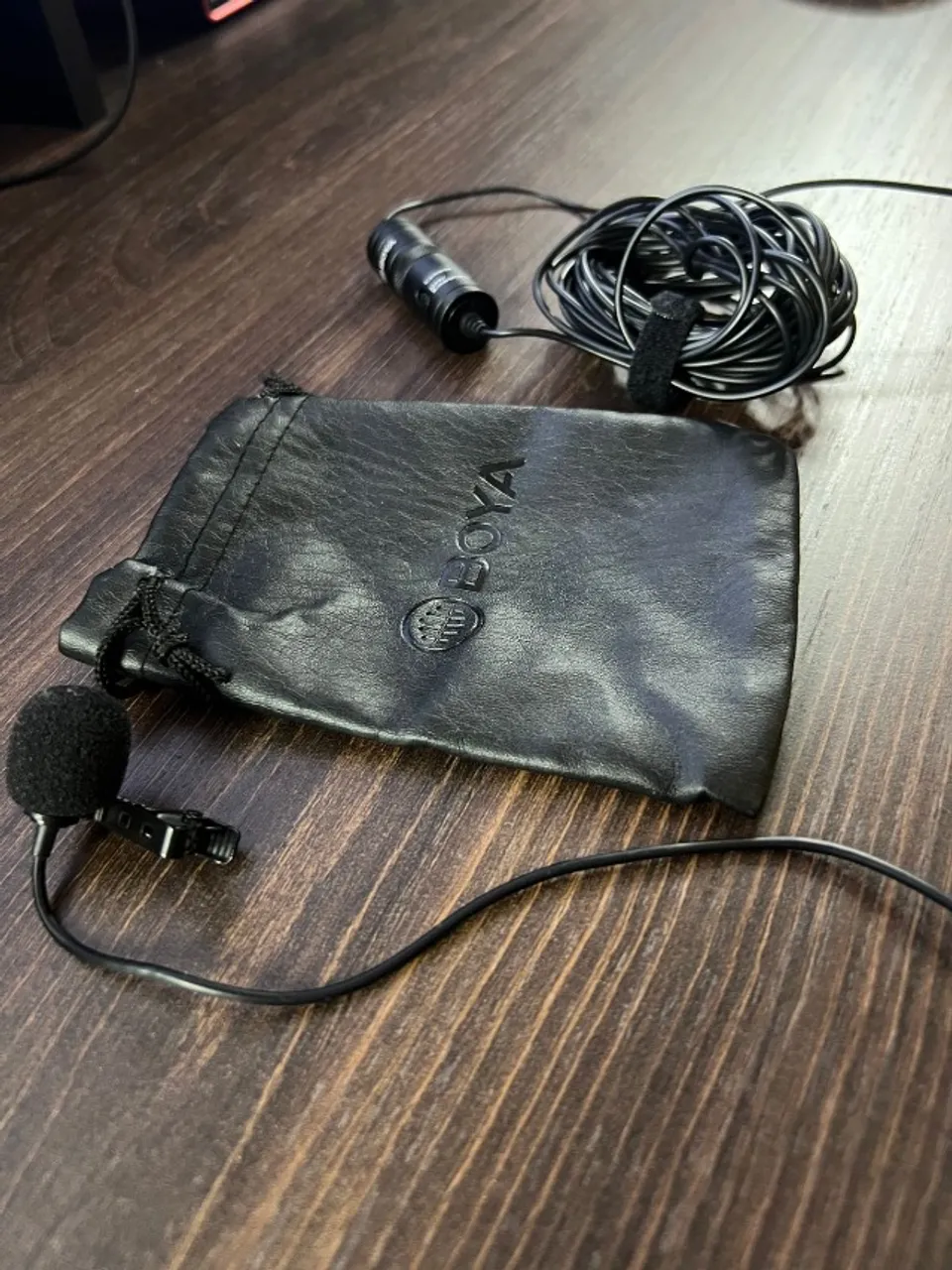 Microfone de Lapela M1 Boya Preto