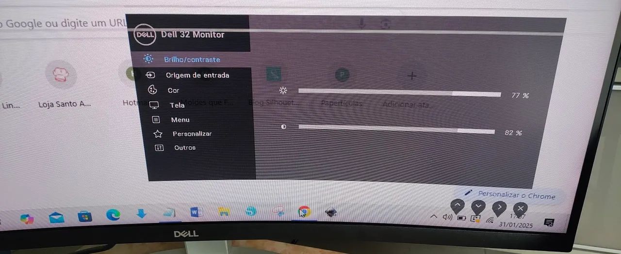 Monitor Dell Curvo 32 pol com defeito - Foto 2
