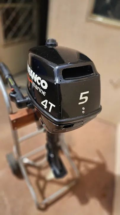 MOTOR DE POPA BRANCO 5 HP 4 TEMPO  - Foto 3