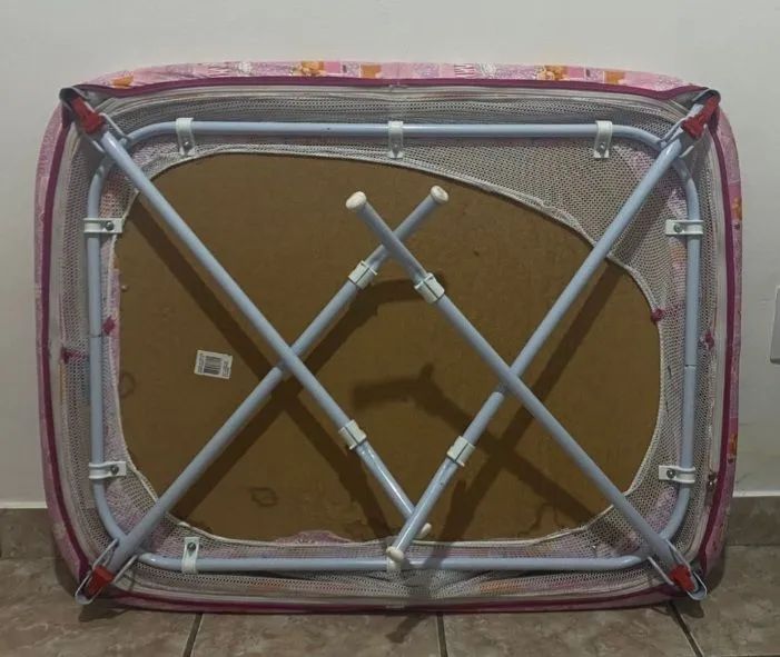 (Chiqueirinho) Playpen Infantil Rosa com Brinquedos - Foto 3