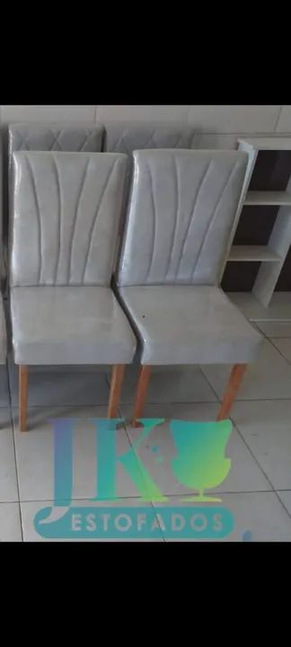 Conjunto de Cadeiras Estofadas - Novo - Foto 3
