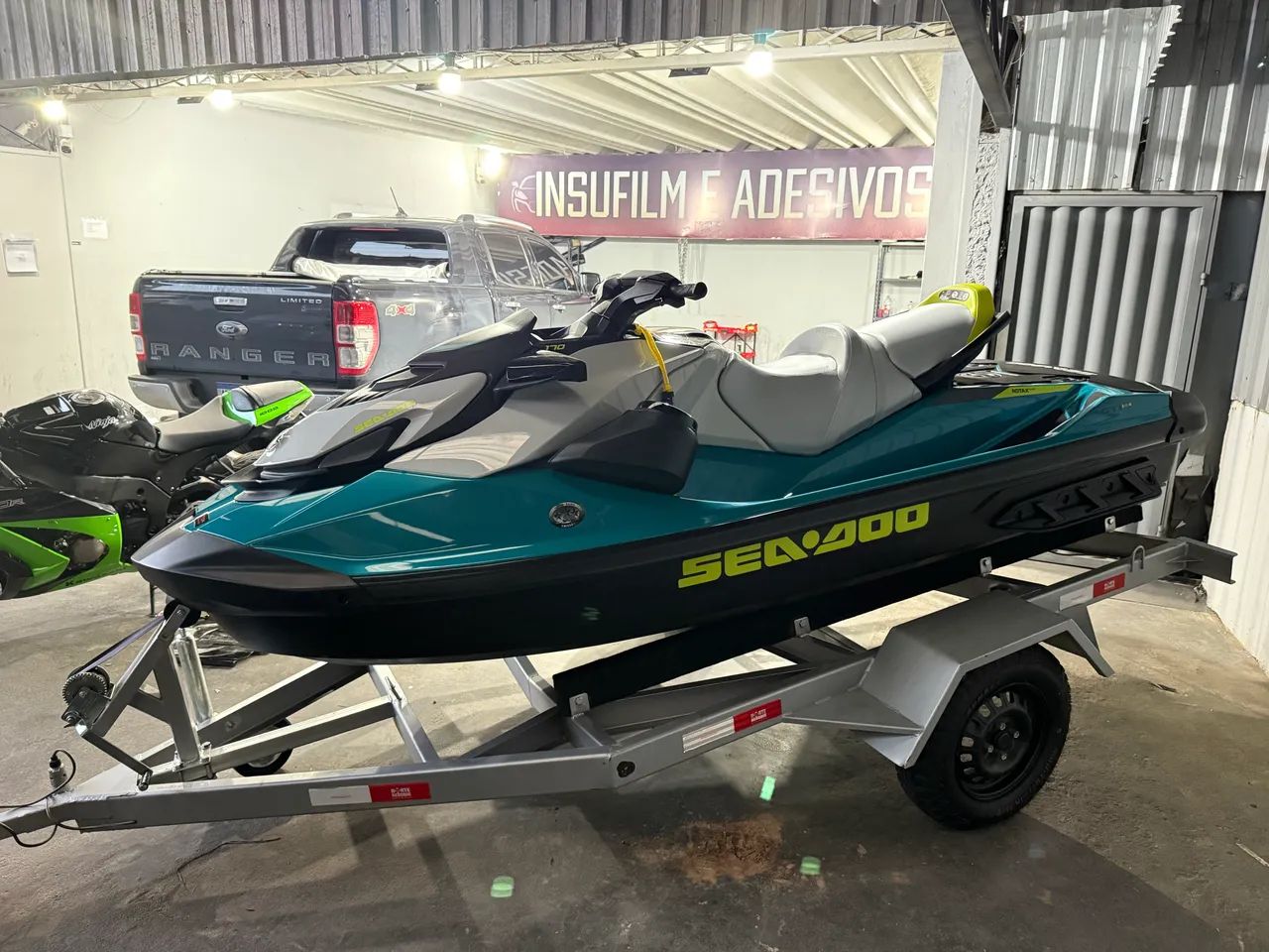Jetski Seadoo GTi SE 170 27 horas de uso único dono com carrocinha emplacada - Foto 3