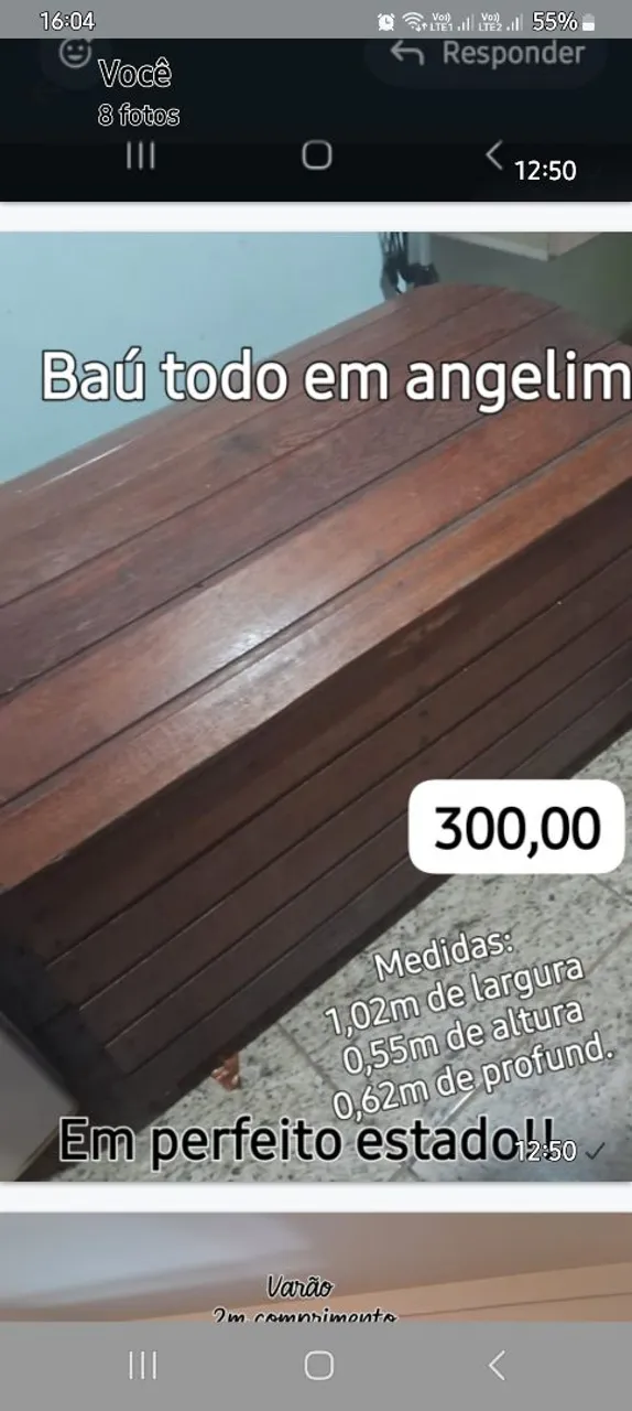 Baú em angelim